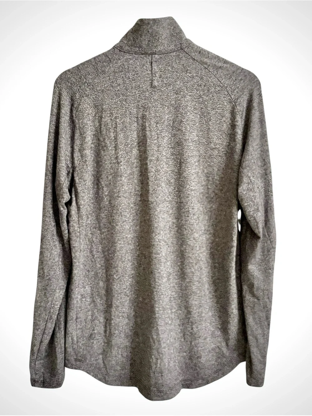 Lululemon Mens Half Zip Pullover Heathered Gray Activewear Long Sleeve Top M EUC
